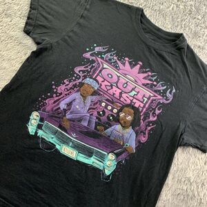 Outkast Shirt Mens Large Black ATLiens Lowrider Caricature Animated Rap Hip Hop